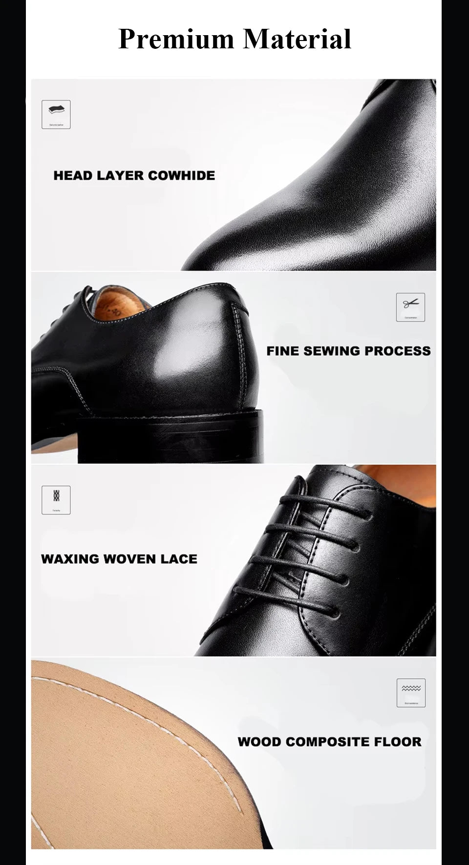 Desai Genuine Leather Derby Shoes Men business dress shoes For nan brand footwear Men's casual shoes classic Gifts