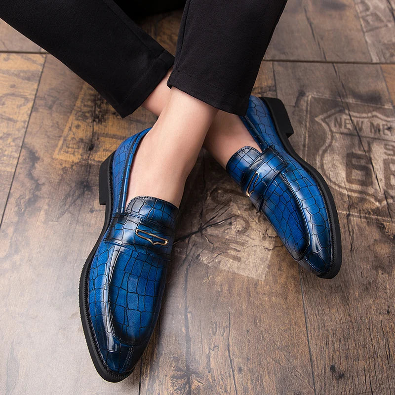 Brand Office Business Low Shoes Mens Fashion Soft Moccasins Men Loafers Quality Leather Shoes Soft Sole Comfort Men Driving Shoe