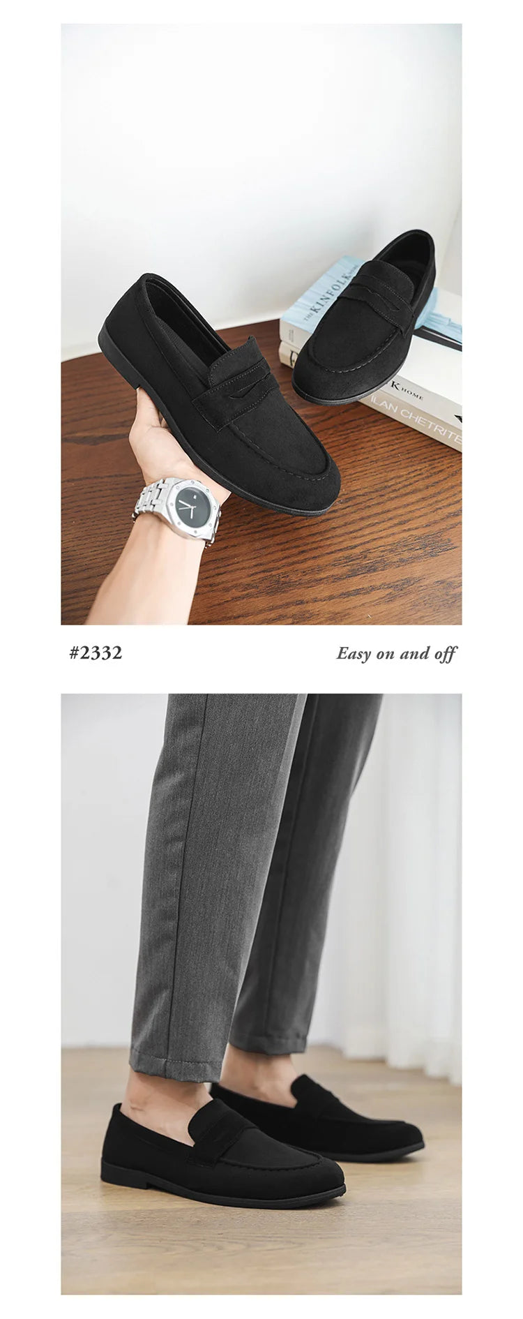 New Fashion Blue Men's Loafers Shoes Big Size 46 Suede Leather Shoes Men Slp-on Casual Shoes for Men Footwear mocassins hommes