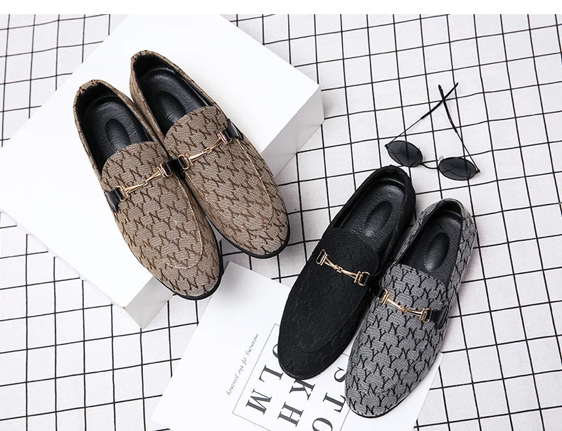 2025 Classic Luxury Man Moccasin Shoes Fashion Designer Men Loafers Comfortable Flat Shoes Slip On Casual Dress Shoes For Men
