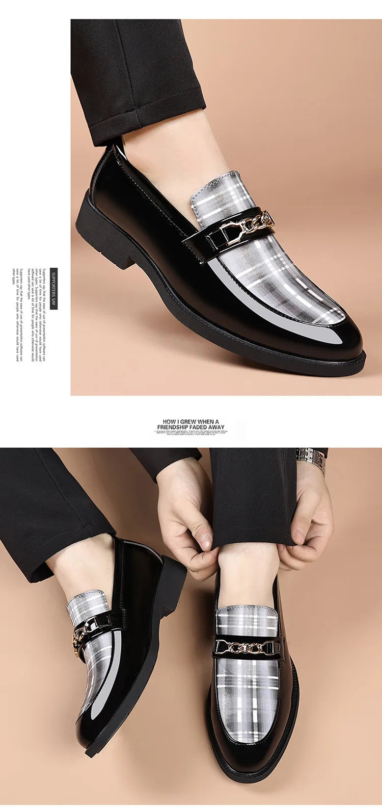 White Men's Dress Shoes Pointed Toe Oxfords Classic Business Men Leather Shoes Slip on Wedding Casual Shoes  Comfortable Loafers