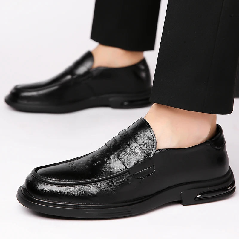High Quality Fashionable Loafers Leather Men Business Formal Casual Leather Shoes Spring Men Soft and Comfortable Leather Shoes