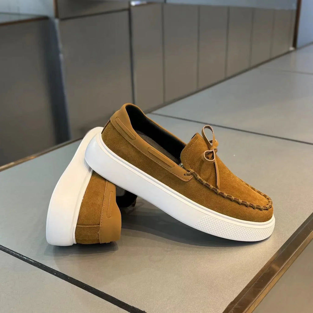 Mens Loafers Casual Leather Shoes for Men Slip on Moccasins Breathable Male Driving Shoes Comfort Soft Dress Footwear Men Shoes