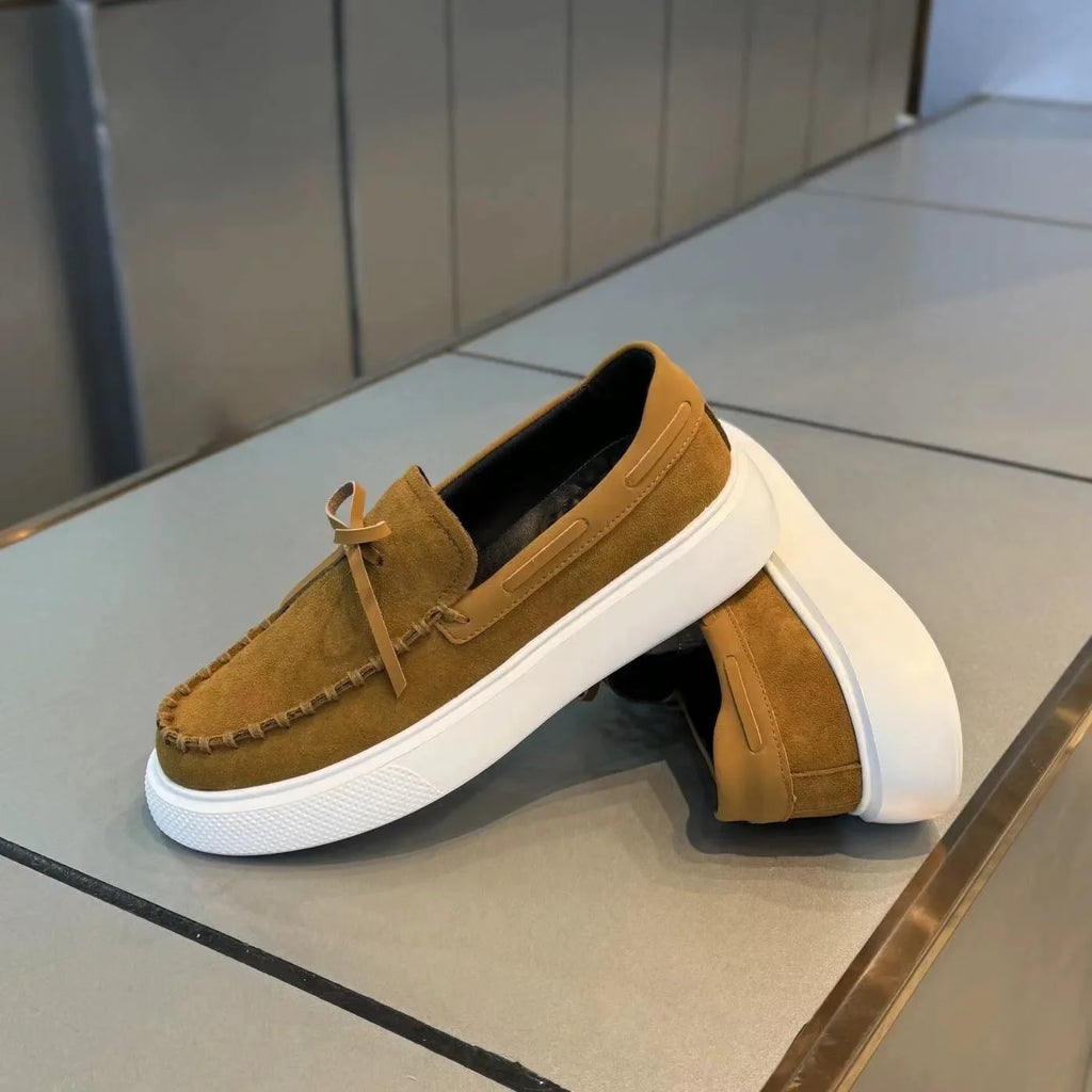 Mens Loafers Casual Leather Shoes for Men Slip on Moccasins Breathable Male Driving Shoes Comfort Soft Dress Footwear Men Shoes