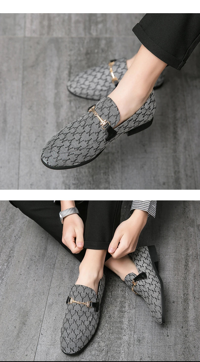 2025 Classic Luxury Man Moccasin Shoes Fashion Designer Men Loafers Comfortable Flat Shoes Slip On Casual Dress Shoes For Men