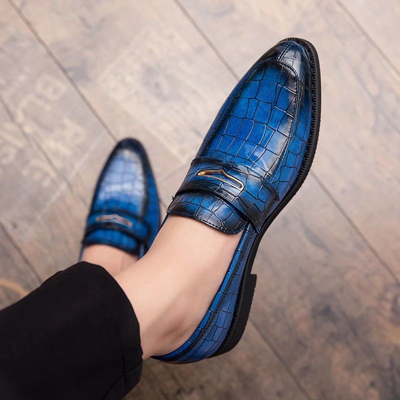 Brand Office Business Low Shoes Mens Fashion Soft Moccasins Men Loafers Quality Leather Shoes Soft Sole Comfort Men Driving Shoe