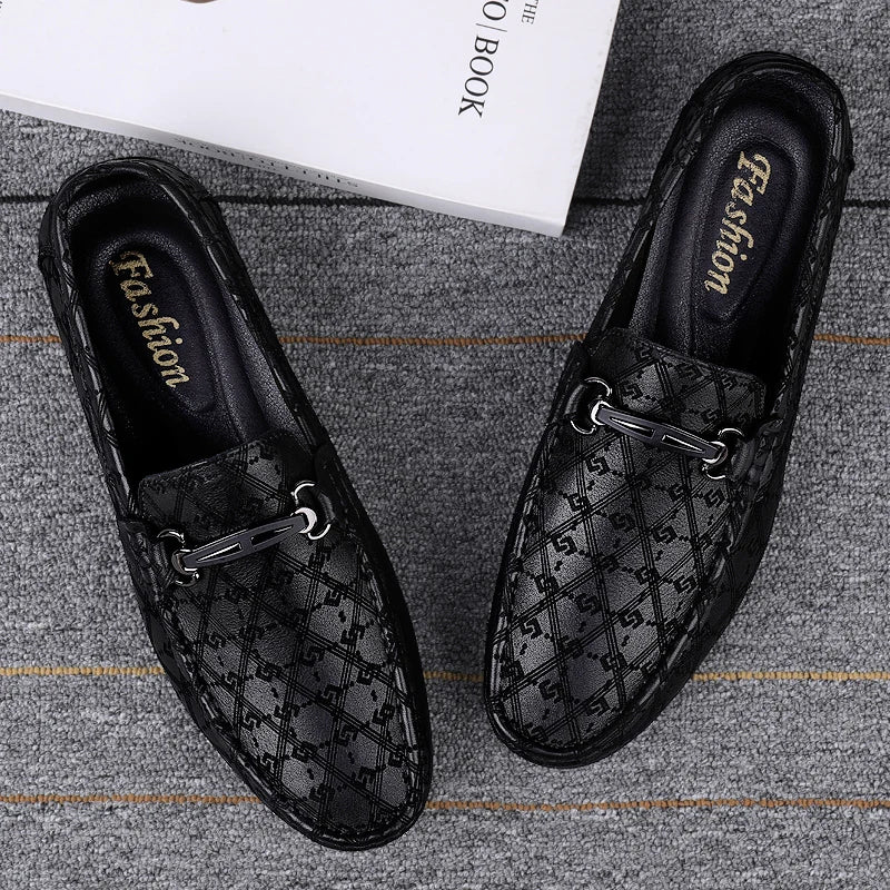 2022 New Black Loafers Men's Leather High Quality Designer Men's Shoes Leather Shoes Soft Sole Comfortable Casual Shoes Moccasin