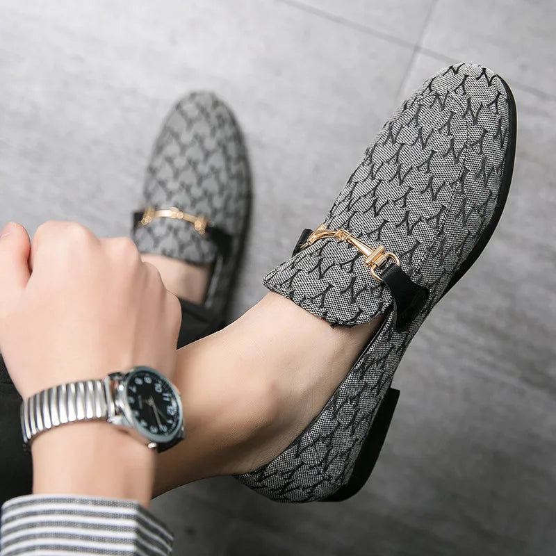 2025 Classic Luxury Man Moccasin Shoes Fashion Designer Men Loafers Comfortable Flat Shoes Slip On Casual Dress Shoes For Men