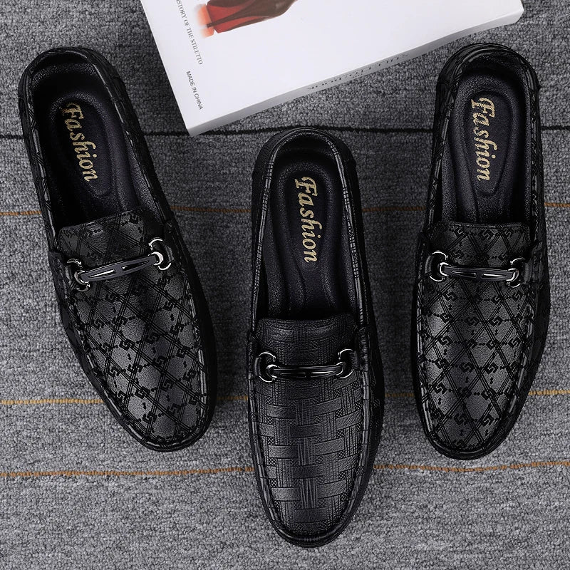 2022 New Black Loafers Men's Leather High Quality Designer Men's Shoes Leather Shoes Soft Sole Comfortable Casual Shoes Moccasin