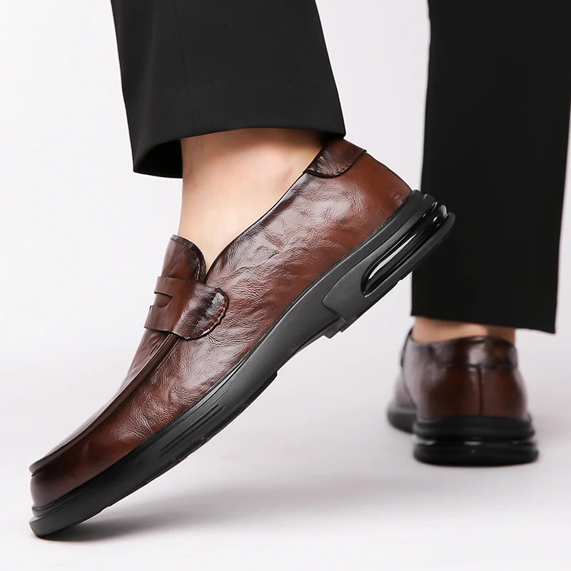 High Quality Fashionable Loafers Leather Men Business Formal Casual Leather Shoes Spring Men Soft and Comfortable Leather Shoes