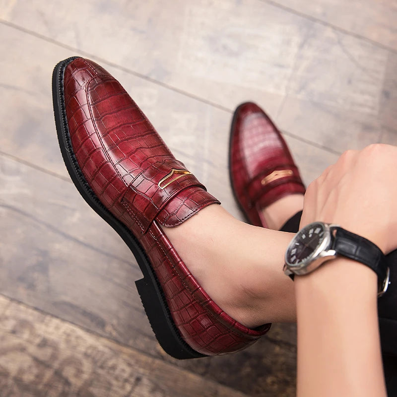 Brand Office Business Low Shoes Mens Fashion Soft Moccasins Men Loafers Quality Leather Shoes Soft Sole Comfort Men Driving Shoe