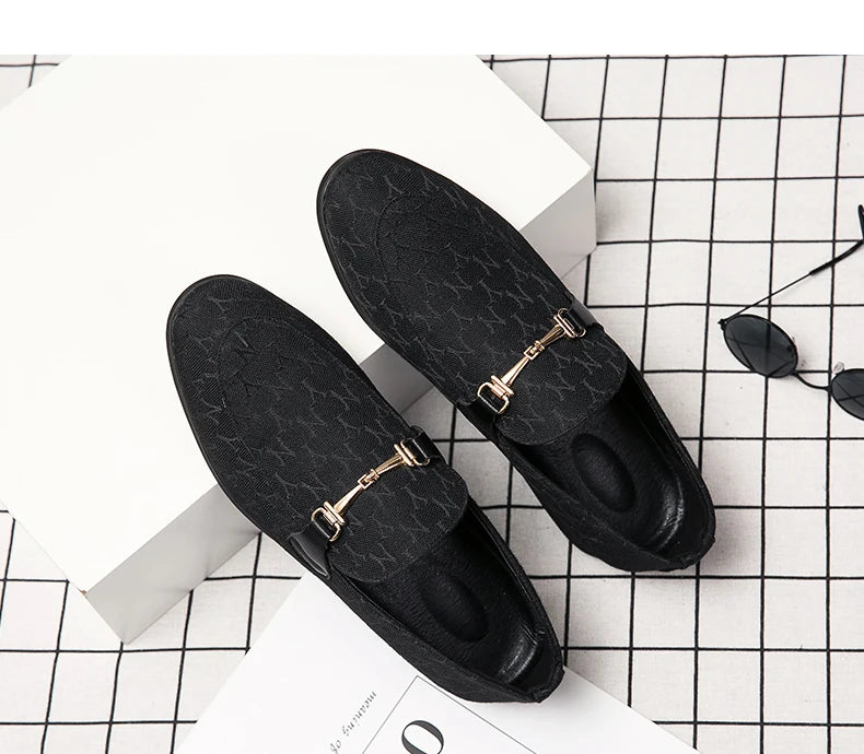 2025 Classic Luxury Man Moccasin Shoes Fashion Designer Men Loafers Comfortable Flat Shoes Slip On Casual Dress Shoes For Men